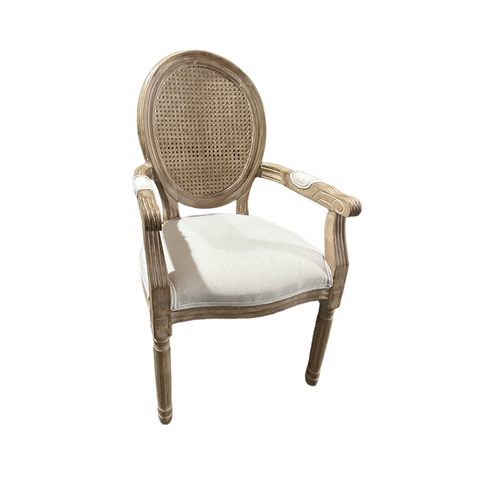 Furniture French Design Fabric Seat Rattan Cane Back Louis Event Wedding Dining Louis Chair Weddings(ZG16-065A)