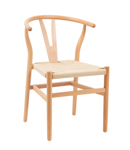 Wholesale Modern Furniture Classic New Chinese Style Paper String Cushion Solid Wooden Dining Chair for Dining Hotel Cafe Restaurant Wedding (ZG16-012)