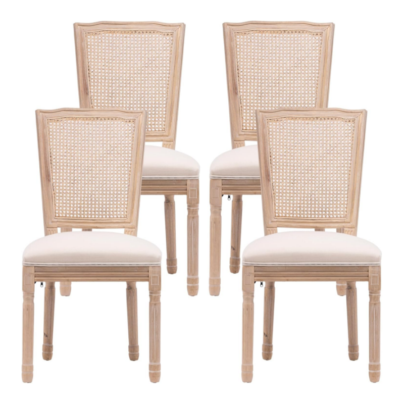 Home Furniture Modern Hot Selling Popular Manufacturer Backrest Wood Louis Dining Chair (ZG16-099)