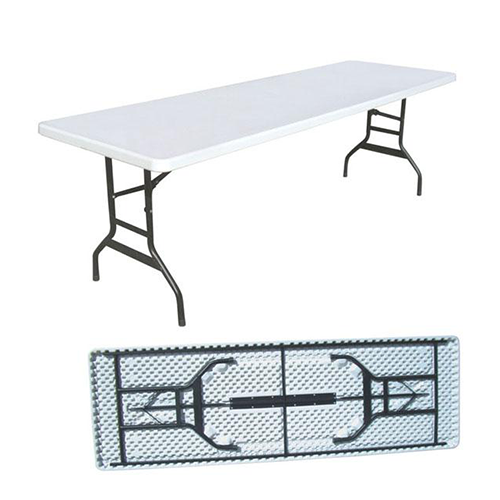 Hot Selling Outdoor Business Convenient Dining Desk Blown Picnic Rectangular Tables 6FT Rectangle Table