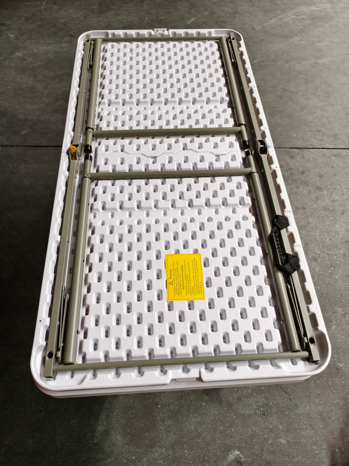 Plastic Folding Table Rectangle Hotel Event Party Garden Wedding Portable Camping Foldable Rectangle Tables 4FT Rectangle Table