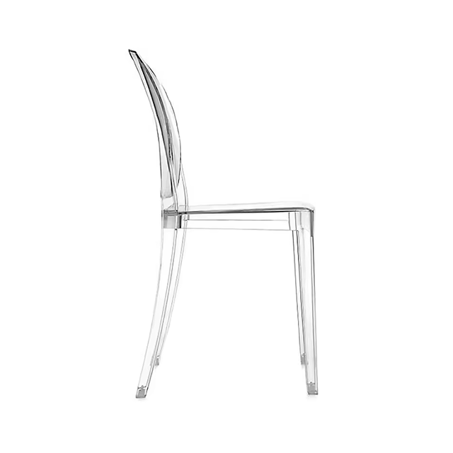 Plastic Ghost Chair Dining Side Chairs Clear Stacking Rental Wedding Chair ZG50-025