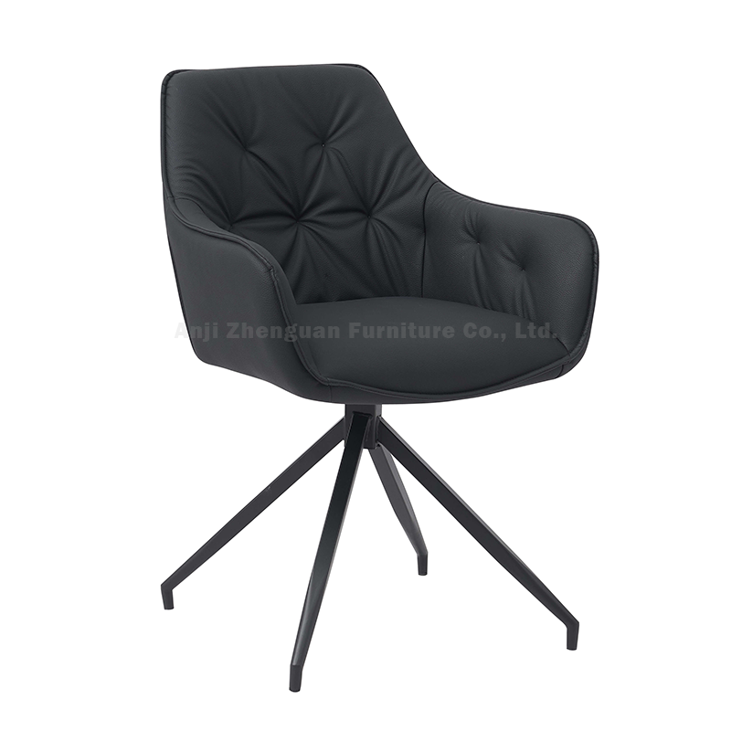 360 Rotation Upholstered Armchair Comfy Leisure Accent Chair with Large Padded Seat ZG23-087