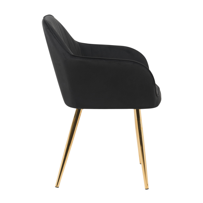 Nordic Velvet Fabric Upholstered Dining Chair for Home Living Room Hotel(ZG23-033)