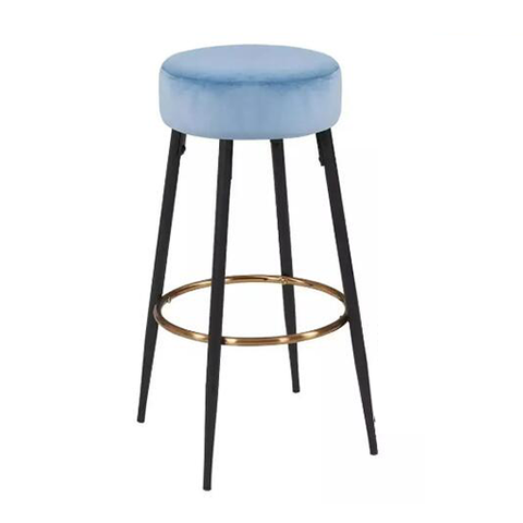Industrial Price Best Sales Upholstered Velvet High Bar Stool Chair for Living Kitchen Room(ZG21-019)