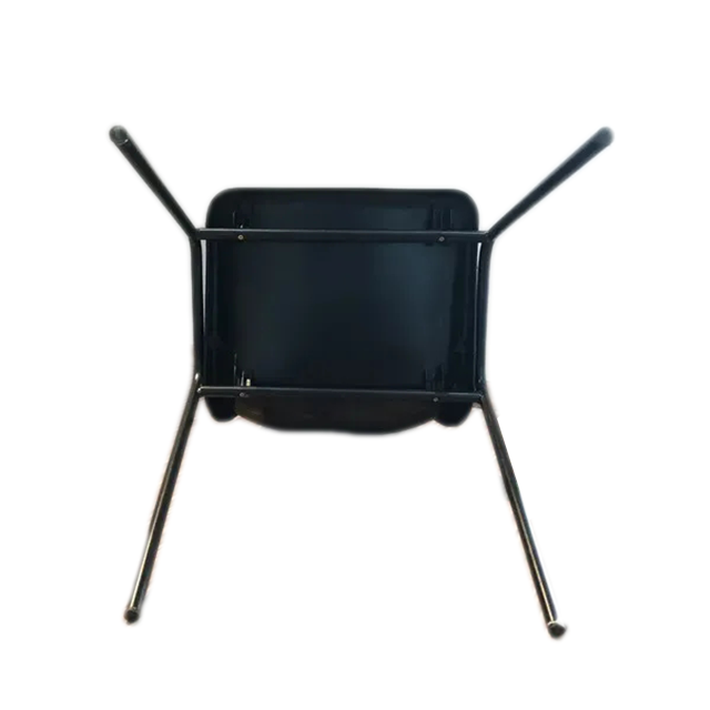 Stackable Plastic Chair Armless Metal Framed Chairs for Staff Visitors Waiting Room ZG22-023