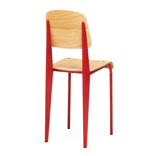 Wholesale Price High Quality Industrial Wood & Iron Chair Metal Tolix Industrial Bistro Dining Chair (ZG23-010)