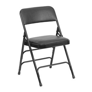 Manufactures Cheap Price Space Saving Padded Metal Tube Garden Party Folding Chair (ZG26-010)