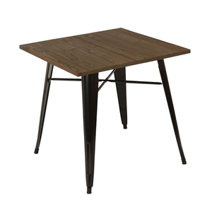 Hot Sale Metal Restaurant Hotel Cafe Modern Garden Furniture Dining Table (ZG23-020)