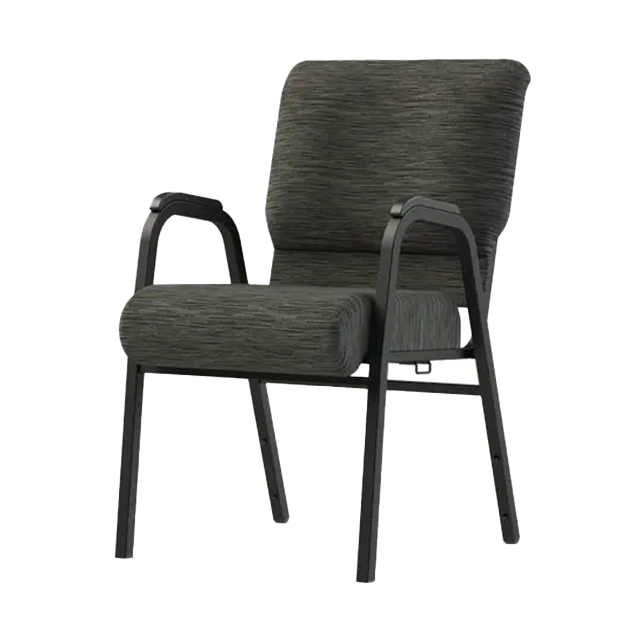 China Wholese Stacking Church Chair Auditorium Seating 22 Inch Wide with Arms (ZG13-009)