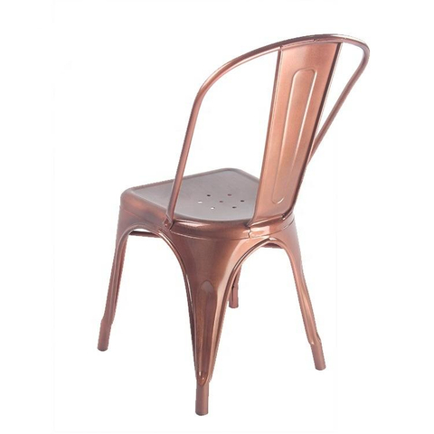 Modern Metal Vintage Restaurant Kitchen Bar Chair Metal Tolix Industrial Bistro Dining Chair (ZG23-012)