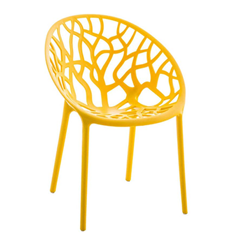 One-piece Plastic Stacking Arm Chairs Outdoor Kitchen Chair