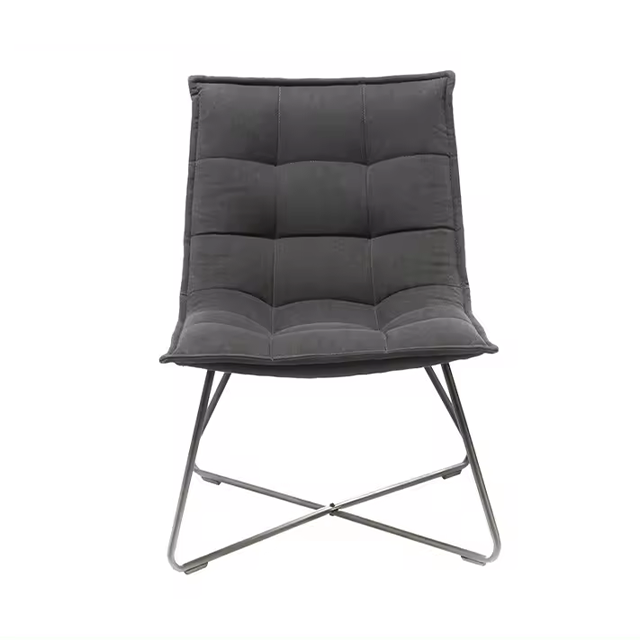 Factory Directly Wholesale Accent Metal Simple Household Leisure Chair with Armrest (ZG20-029)