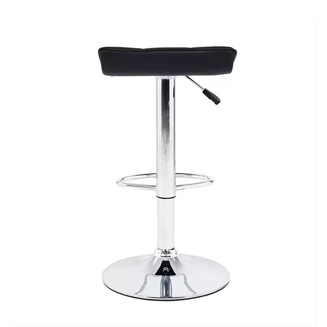 Contemporary Furniture Red Faux Leather Counter Height Adjustable Chair Swivel Bar Stools