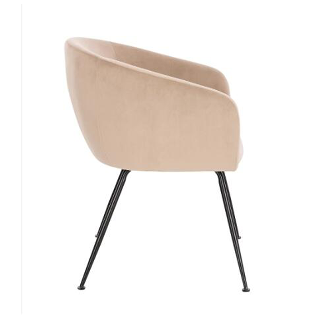 Nordic Design Living Room Metal Legs Home Furniture Soft Dining Chair(ZG23-076)