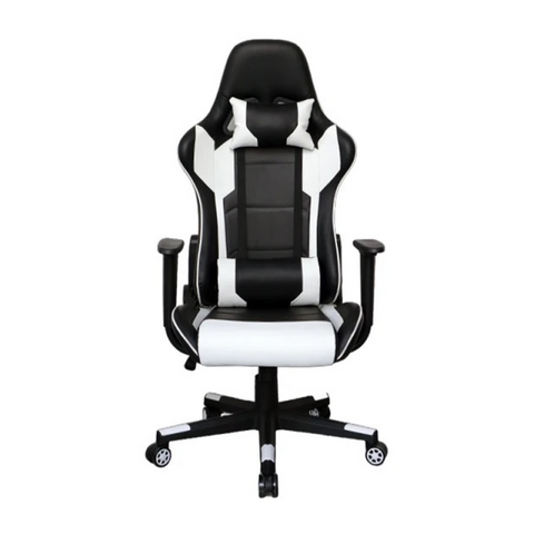 Adjustable Height Reclining Back Lumbar Cushion Gaming Chair with Leather Fabric Strong and Durable(ZG27-055)