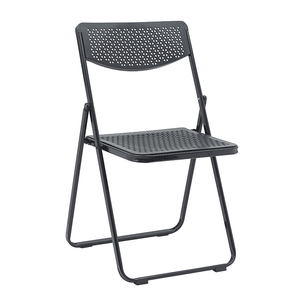 New Black Folding Chair Space-saving and lightweight for easy portability One-year warranty with worry-free after-sales service(ZG26-019)