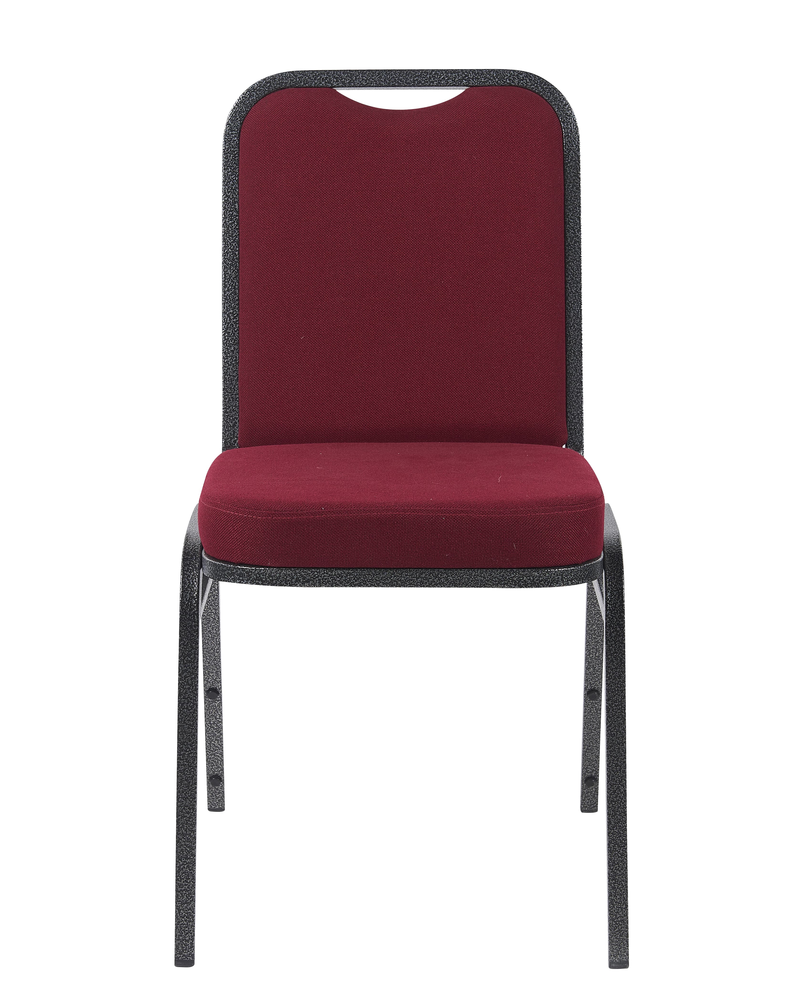 ZG Metal Red Upholstered Wedding Party Hall Hotel Restaurant Event Banquet Church Conference Dining Stackable Chair (ZG10-015)