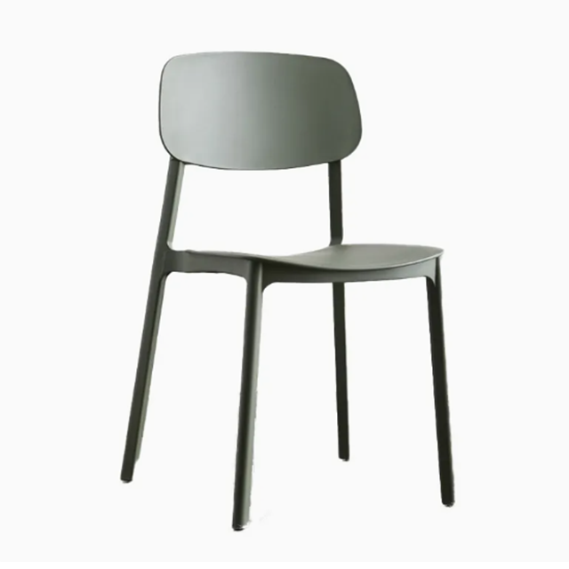 Modern Cheap Stackable Light Blue Plastic Restaurant Dining Chair (ZG50-038)