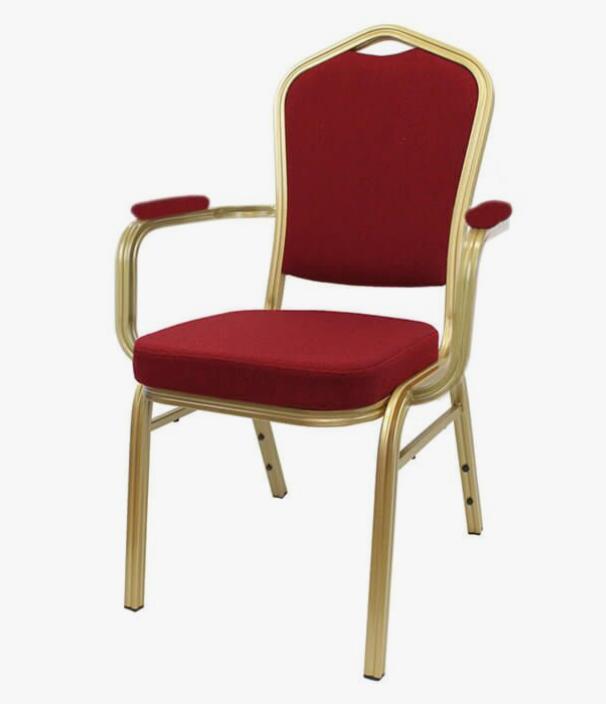  Hot Sale Modern Metal Frame Hotel Chair With Armrest Furniture Banquet Chairs(ZG10-009A)