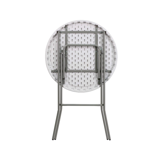 Wholesale Moisture Proof Outdoor Granite White Portable Plastic 32'' Folding Round High Table