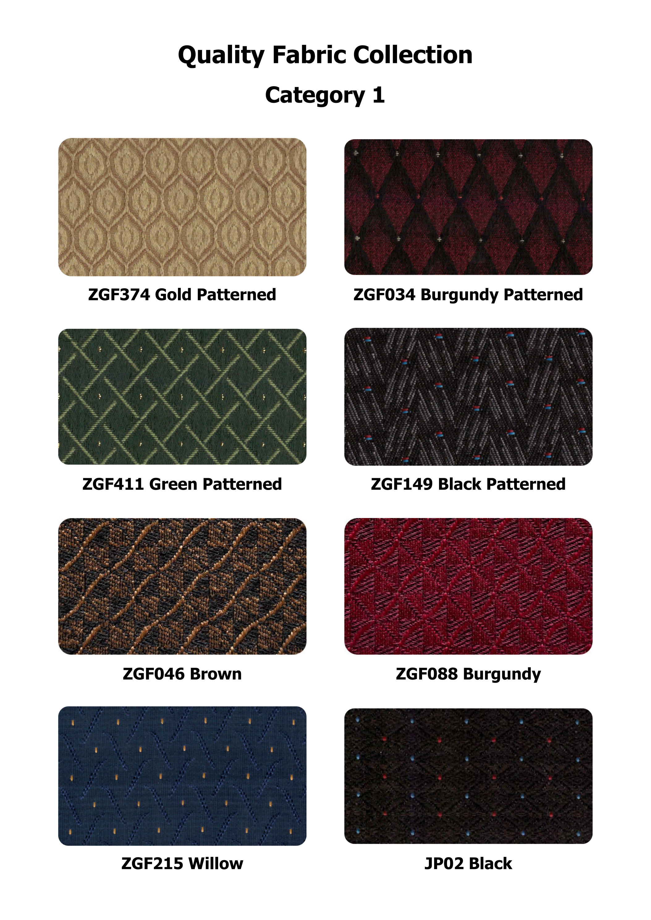 1 Quality Fabric Collection Category