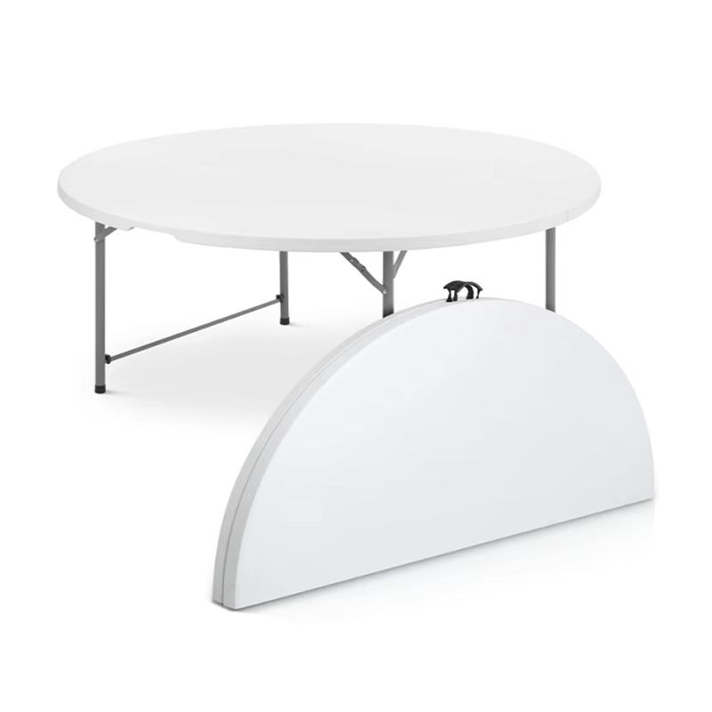 183cm 180cm 154cm 80cm 61cm Plastic Folding Round Table Folding in Half Round Table