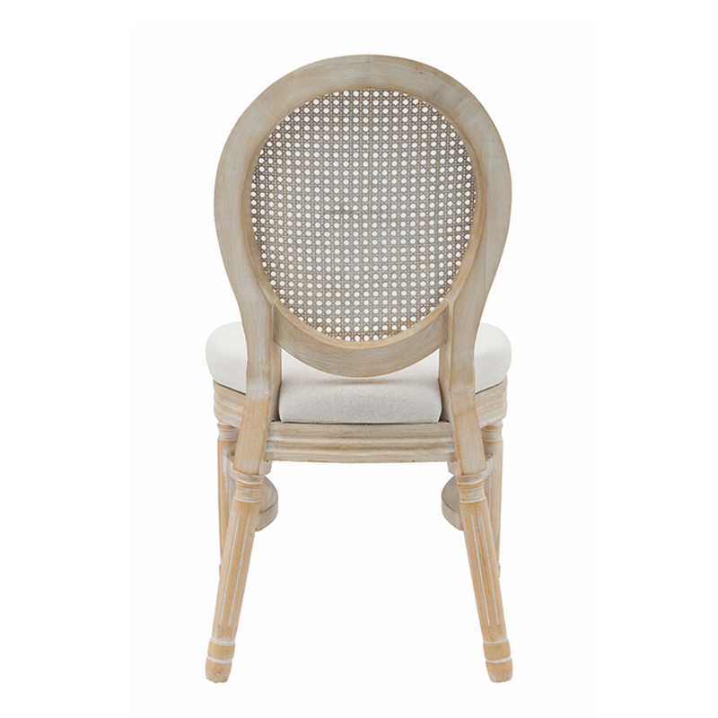 Anji ZG Manufacturer Wood Frame Stackable Rattan Back Cane Back King Louis Chair for Wedding Dining Event Rental (ZG16-023)