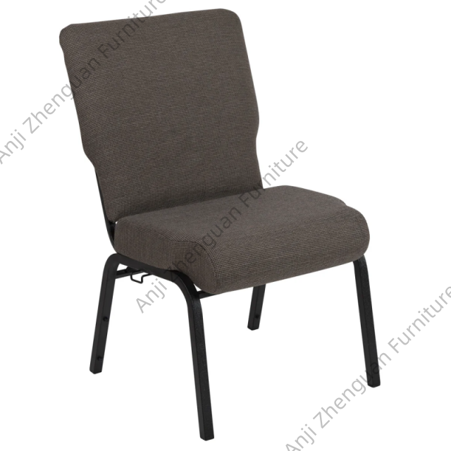 Wholesale 20.5''W Stacking Fabric Metal Stacking Church Chairs Worship Auditorium(ZG13-010)