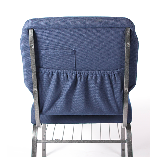 Church Chair Accessories Standard Stitched Card Pockets Fabric Back Pocket