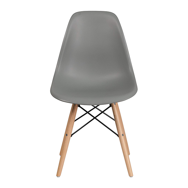 Low Price Stackable Black and Natural Color Restaurant Chair for Home Office (ZG16-058)