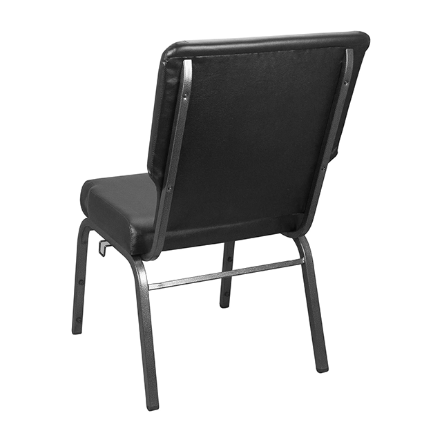 China Wholesale High Quality 21 Inch Wide Black Fabric Metal Auditorium Chair Church Worship Chair (ZG13-003)