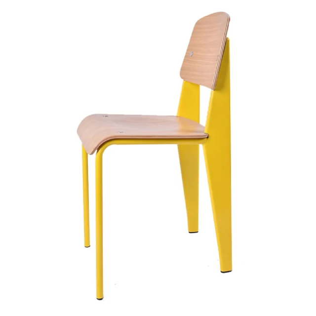 Wholesale Price High Quality Industrial Wood & Iron Chair Metal Tolix Industrial Bistro Dining Chair (ZG23-010)