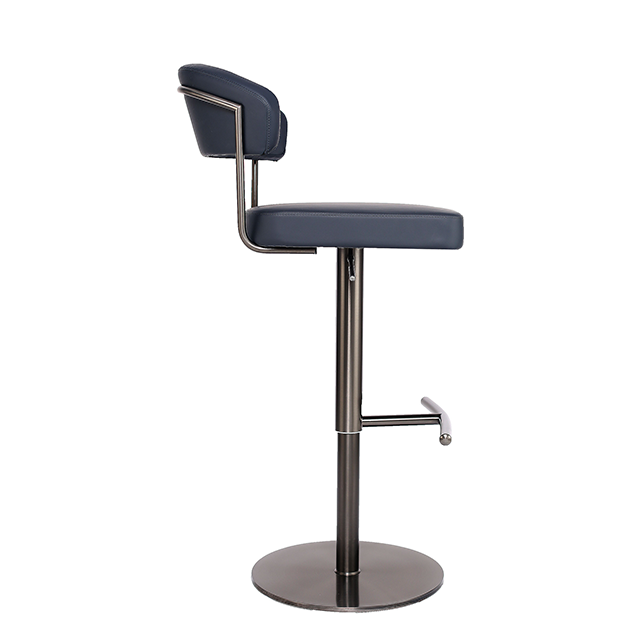 High Quality China Manufacturer Backrest Barstool Swivel Height Adjustable Counter Chair ZG18-053