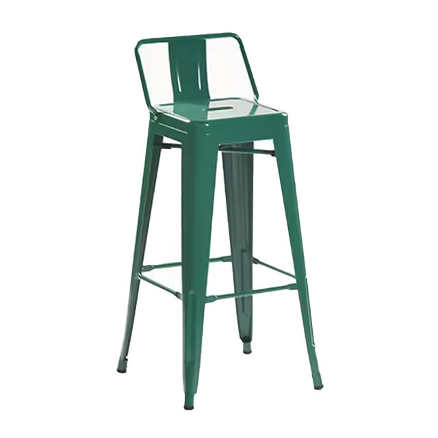 Modern Steel Frame High Back Bar Chairs Metal Tolix Industrial Bistro Dining Chair (ZG21-037)