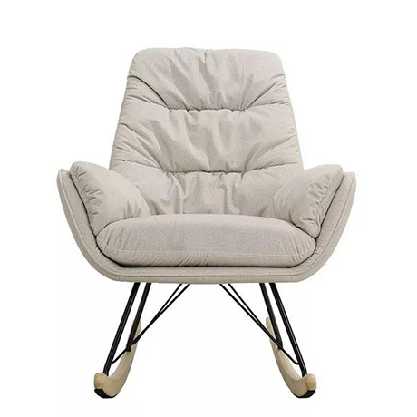 Nordic Hot Sale Living Room Soft Relax Chair High Back Seating Rocking Chair(ZG31-006)