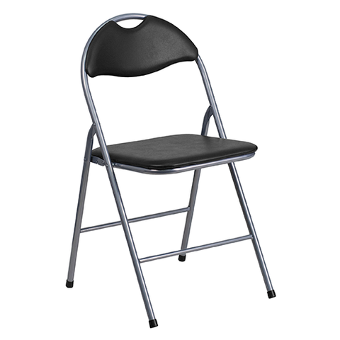 China Suppliers Outdoor Garden Chair Plastic Black Metal Camping Folding Chairs Rental Foldable Chair Party (ZG26-011)
