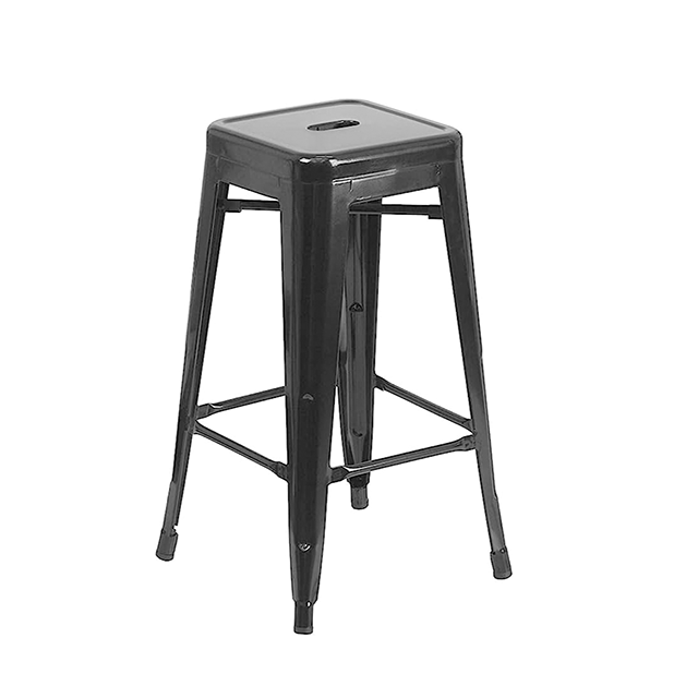 Leisure Restaurant Cafe Chair Simple Square Metal Tolix Industrial Bistro Dining Chair (ZG21-026)