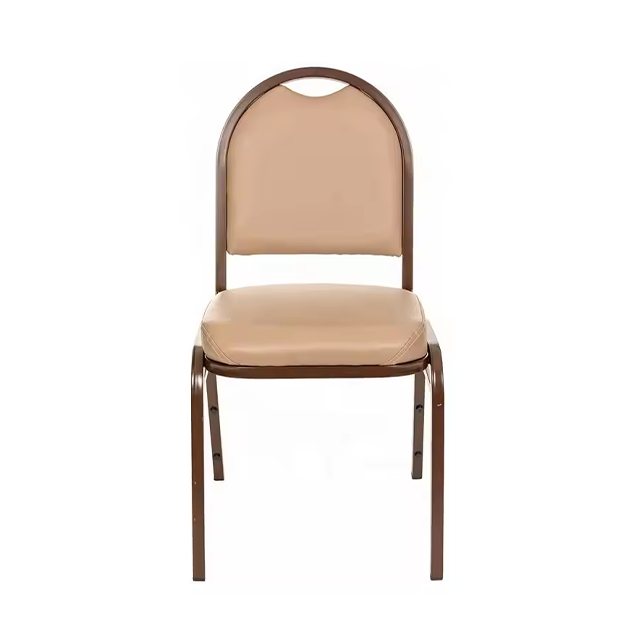 China Factory Supply Modern Simple Household Stackable Bistro Metal Banquet Chair (ZG10-006)