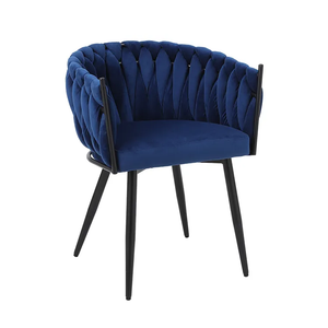  Nordic Upholstered Velvet Restaurant Luxury Modern Home Furniture Design Soft Fabric Dining Room Chair (ZG20-060)