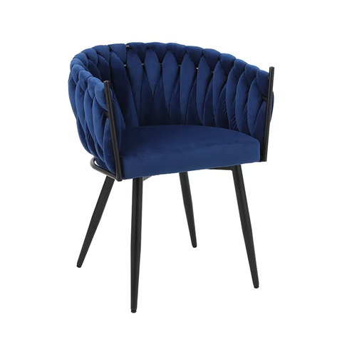  Nordic Upholstered Velvet Restaurant Luxury Modern Home Furniture Design Soft Fabric Dining Room Chair (ZG20-060)