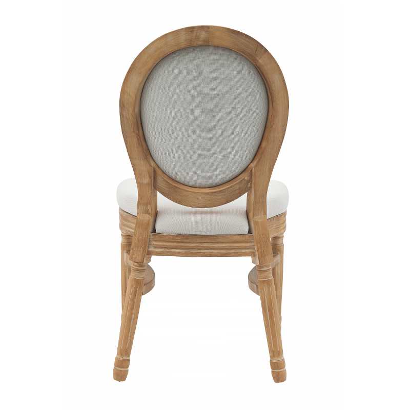 French Antique Wood Louis Xiv Oval Back Living Room Dining Chairs ZG16-026ST