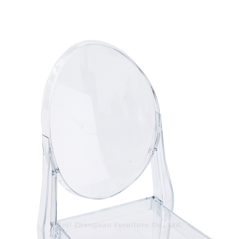 Event Furniture Rent Clear Ghost Chair Stacking Banquet Chair Dining Room Side Chairs ZG50-025