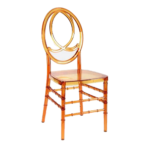 Transparent Banquet Furniture Chair with High Quality Classic Crystal Crown Clear Resin Dining Wedding Chair (ZG50-002)