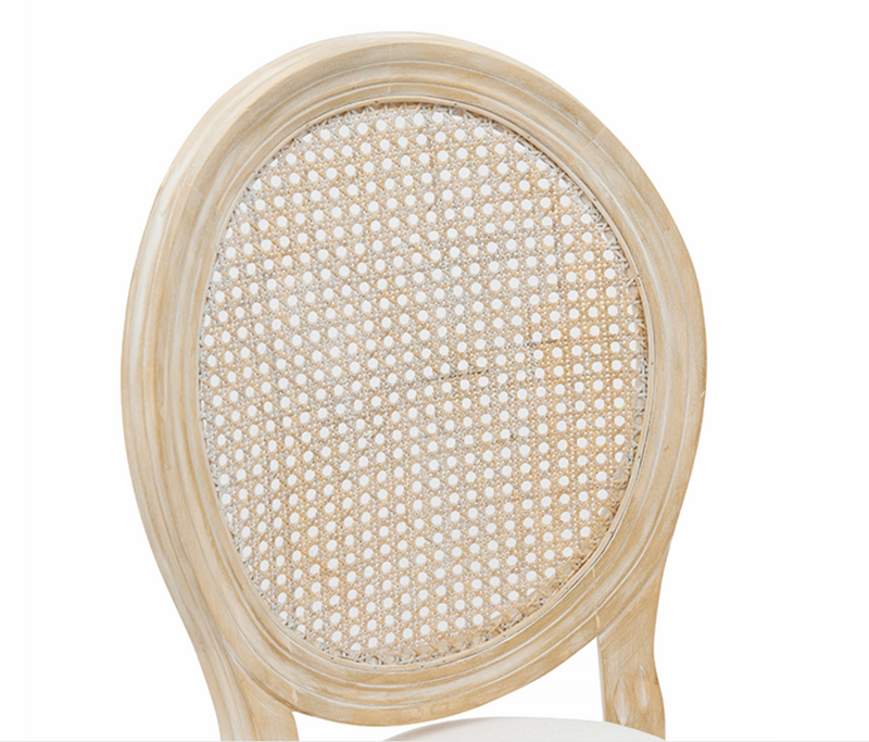 Anji ZG Manufacturer Wood Frame Stackable Rattan Back Cane Back King Louis Chair for Wedding Dining Event Rental (ZG16-023)