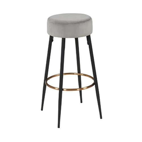 Industrial Price Best Sales Upholstered Velvet High Bar Stool Chair for Living Kitchen Room(ZG21-019)