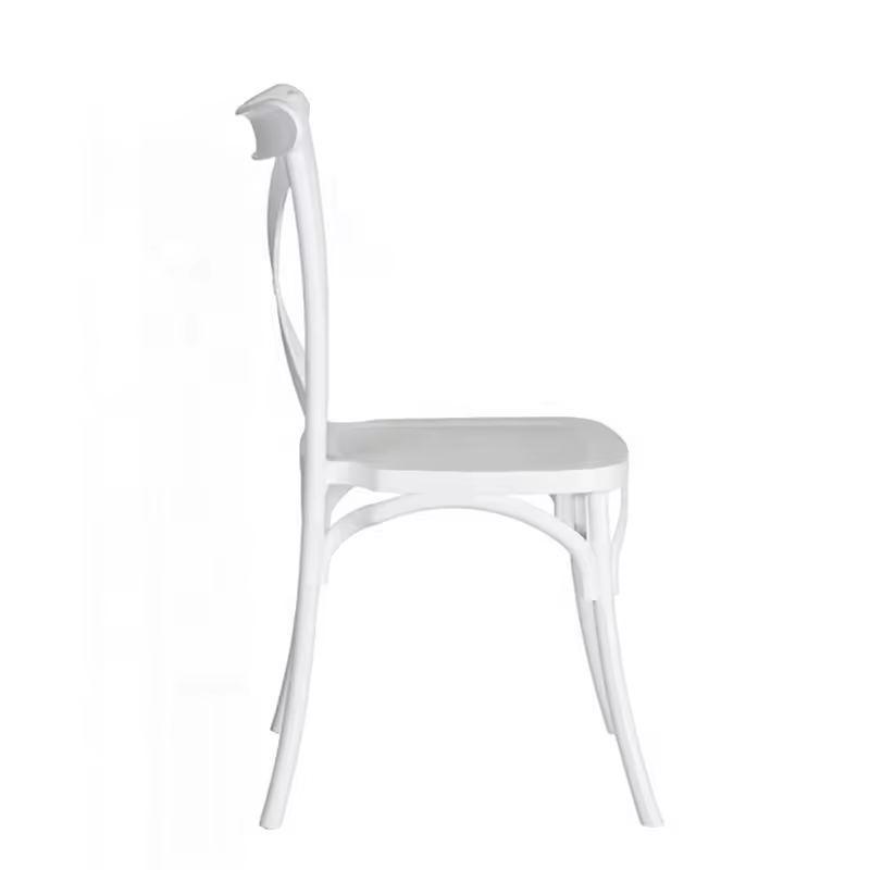 Cheap Wholesale Stackable Dining Chair Resin Cross Back Banquet Chair (ZG50-010)