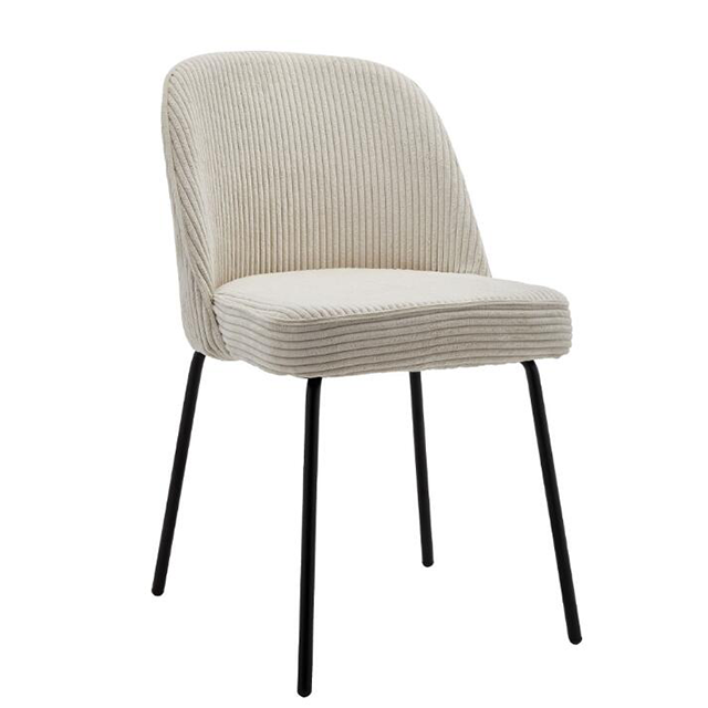 Modern Design Fabric Seat Comfortable Restaurant Metal Dining Chair(ZG23-071)