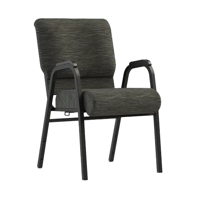 China Wholese Stacking Church Chair Auditorium Seating 22 Inch Wide with Arms (ZG13-009)