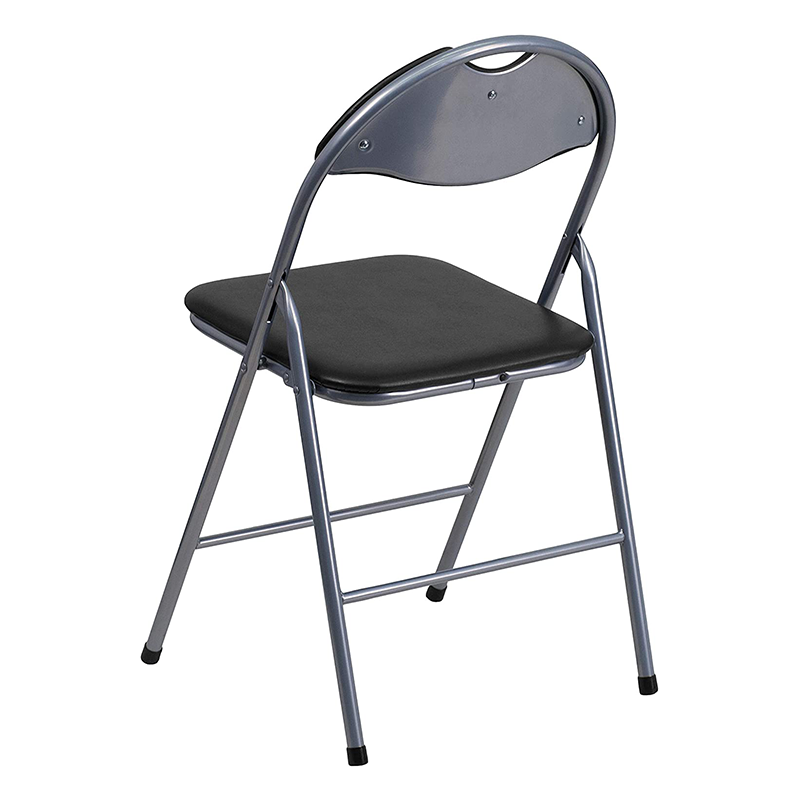 China Suppliers Outdoor Garden Chair Plastic Black Metal Camping Folding Chairs Rental Foldable Chair Party (ZG26-011)